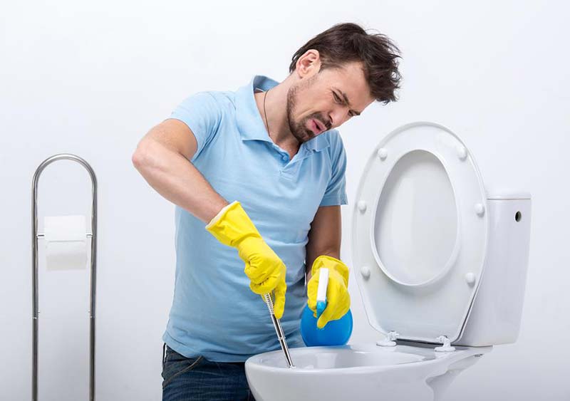 برق انداختن سنگ توالت با استفاده از نوشابه
